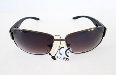 Sturdy Black Aviator Sunglasses With Black Lens and Black Metal For Women