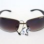 Sturdy Black Aviator Sunglasses With Black Lens and Black Metal For Women