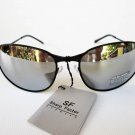 Cheap But Good Style Men's Sunglasses With Black Frames and Mirror Lens