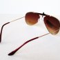 Cheap But Good and Sturdy Brown Sunglasses For Men with Goold Metal Frames