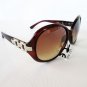 Good Cheap New Women's Sunglasses with Round Lens in Black, Brown and Burgundy.