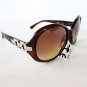 Good Cheap New Women's Sunglasses with Round Lens in Black, Brown and Burgundy.
