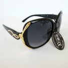 High Fashion Brand New Designer Style Women's Sunglasses With Black Lens.