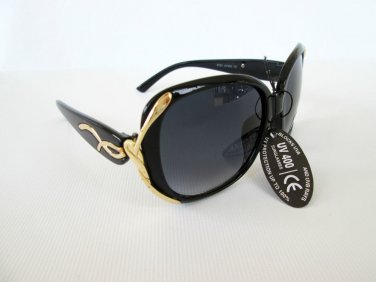 High Fashion Brand New Designer Style Women's Sunglasses With Black Lens.