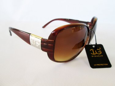 Good Popular Brand New Oval Women's Sunglasses and Shades with Brown Lens.