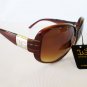 Good Popular Brand New Oval Women's Sunglasses and Shades with Brown Lens.