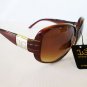 Good Popular Brand New Oval Women's Sunglasses and Shades with Brown Lens.