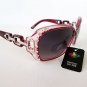 Good New Style Women's Sunglasses and Shades With Burgundy Frames & Rhinestones