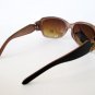 New Style Women's Oval or Round Sunglasses With Brown Lens and Rhinestones