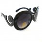 Popular Style Designer Inspired Black or Tortoise Sunglasses With Swirl Frames