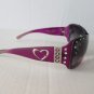 Brand New Purple Pink, Oval Shield Women's Sunglasses & Shield with Rhinestones