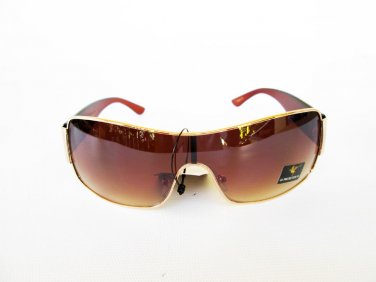 Good New Brown Shield Men's Sunglasses and Shades With Brown Frames
