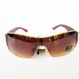 Good New Brown Shield Men's Sunglasses and Shades With Brown Frames