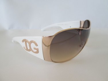Brand New Popular Design Women Shield Sunglasses with Black, Brown, White Frames