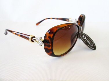 Designer Inspired Women's Choice Tortoise Brown and Black Women's Sunglasses