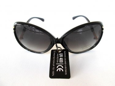 Good Brand New Oval Women's Sunglasses with Black Brown Lens & Rhinestones
