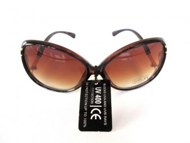 Light Weight Brand New Women's Sunglasses with Black Brown Lens & Rhinestones