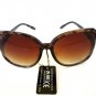 New Arrival Big Lens Women's Sunglasses With Black & Brown Lens & Rhinestones