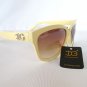 Cat Eye Shades Women Sunglasses With Brown Lens & Beige Frame - Brand New Style