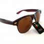 Good and New Men's Sunglasses Aviator Wayfarer Dark Brown Frames with Brown Lens