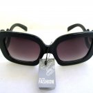 Popular Brand New High Fashion Womens Black Sunglasses with Baroque Swirl Frames