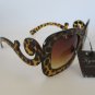 Leopard Print Ladies Sunglasses Shades With Baroque Swirl Arms For Fashion Women
