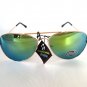 Popular Style New Men's Aviator Sunglasses, Shades with Mirror Lens, Gold Frames
