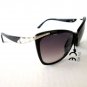 Brand New Cat Eye or Oval Shaped Women Sunglasses & Shades with Light Black Lens