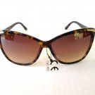 Good New Cat Eye Oval Brown Lens Women Sunglasses Shades Plastic & Metal Frames