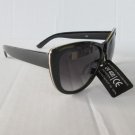 Popular Brand New Style High Fashion Black Sunglasses With Black Lens For Women