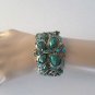 Brand New Style High Fashion Green Bangle Bracelet With Blue Rhinestones