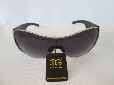 Newest Style Popular Oval or Shield Women's Sunglasses with Black or Brown Lens
