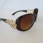 Very Attractive High Fashion Women Sunglasses with Rhinestones & Brown Lens