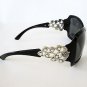 Attractive Brand New Style Womens Sunglasses With Black Smoke Lens & Rhinestones