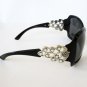 Attractive Brand New Style Womens Sunglasses With Black Smoke Lens & Rhinestones