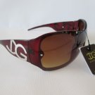 Light Weight Popular Style New Shield Women's Sunglasses with Black, Brown Lens