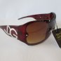 Light Weight Popular Style New Shield Women's Sunglasses with Black, Brown Lens