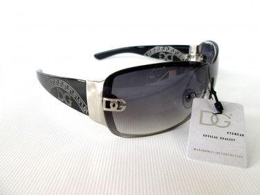 Round Shield Women Sunglasses, Shades With Light Black Lens, Plastic Metal Frame