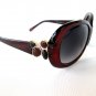 New High Fashion Round Oval Women's Sunglasses & Shades With Black Smoke Lens