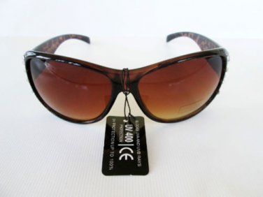 Brand New Brown Sunglasses With Tortoise Frames and Rhinestones for Women,