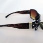 Brand New Brown Sunglasses With Tortoise Frames and Rhinestones for Women,