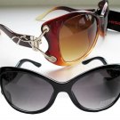 Big Discount Cat Eye Women Sunglasses With Black & Brown Lens For Everyday Use.