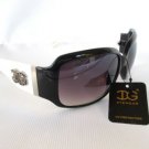 Good Light Weight Oval, Round Shades Women Sunglasses With Smoke Black Lens, NEW
