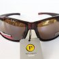 Good Performance Shades Light Weight Sporty Brown Sunglasses With Brown Frames