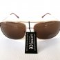 Brand New Mens Aviator Brown Glasses,Sunglasses, Eywear With Gold Metal Frames
