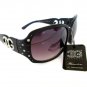 Brand New Women's Black Sunglasses With Tortoise Frames and Rhinestones