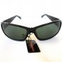 Men's Aviator, Shield or Sporty Sunglasses With Light Green Lens & Black Frames