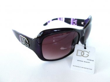 Good New Style Round Oval Women's Sunglasses & Shades With Smoke & Purple Frame