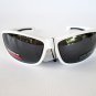 Performance Shades Super Light Weight Sporty Black Sunglasses With White Frames