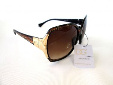 New Oval Shape Women's Brown Sunglasses & Shades With Tortoise & Gold Frames